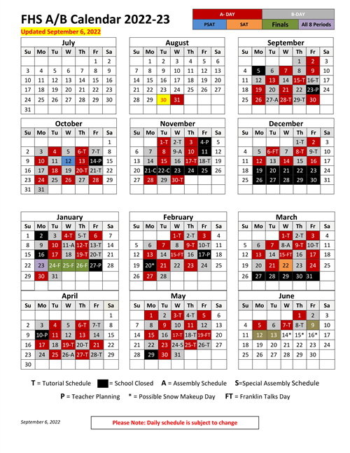 Fhs 2025 Calendar